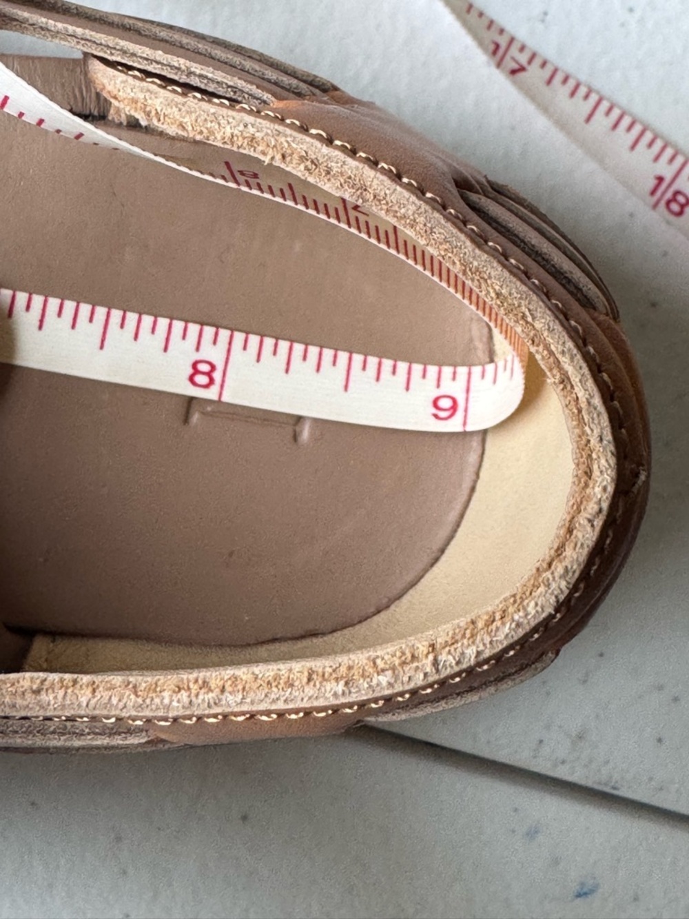 Nisolo Tan Braided Leather Huarache Flats with Box - Picture 9 of 13